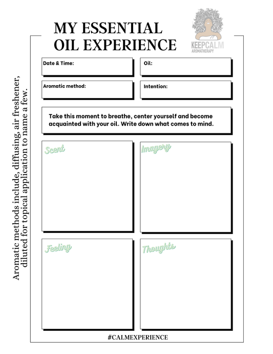 FREE OIL WORKSHEETS - KeepCalmAromatherapy