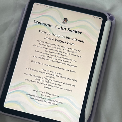 5 Days to Calm - Aromatherapy Reset Ritual Guide | Keep Calm Aromatherapy